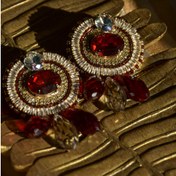 تصویر گوشواره شراب سرخ 