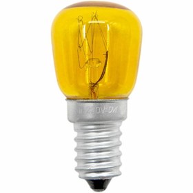 تصویر لامپ رشته ای 15 وات ام وی سی (MVC) رنگ زرد 