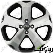 تصویر رینگ فابریک کیا ریو 17 اینچی رنگ رخ تراش مشکی 