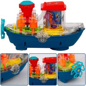 تصویر اسباب بازی کشتی موزیکال چرخ دنده ای Gear musical ship toy