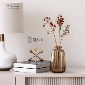 تصویر گلدان شیشه ای گلدان شیشه ای رنگی