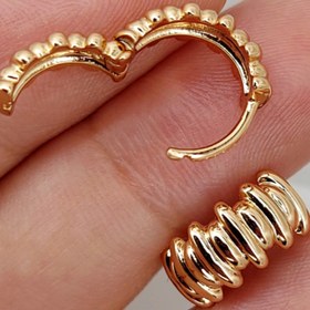 تصویر گوشواره حلقه ای ژوپینگ 3 earrings