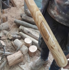 تصویر چوب بیس بال .قد کل 70سانت.بسیار زیبا و خوش دست ساخته شده از چوب بسیار سفت ومحکم وباکیفیت (طاد). 