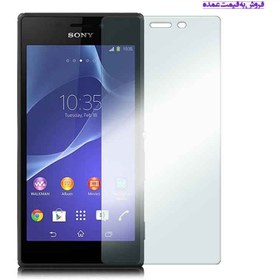 تصویر محافظ صفحه نمایش (گلس) ساده شیشه ای SONY M2 