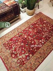 تصویر قالیچه دستباف درختی مدل قشقایی کد 13981 qahqai handwoven rug