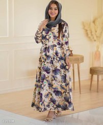 تصویر پیراهن ساحلی زنانه مدل رنگین السانا Elsana کد 2203 