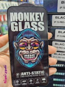 تصویر گلس شفاف تمام صفحه iPhone 13 Pro Max مدل Monkey Anti-Static iPhone 13 Pro Max Monkey Anti-Static Full Cover Glass