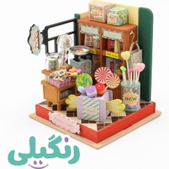 تصویر پازل سه بعدی خانه مینیاتوری مدل Happy sugar (کد S2305) 