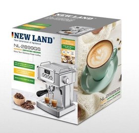 تصویر اسپرسو ساز حرفه ای مارک نیولند 20بار کد2899 NL-2899GS PRofessional Espresso maker NEW LAND 20BAR 2899gs