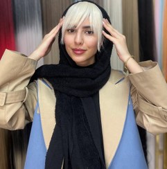 تصویر چتری پرده ای تلی کد 8 قهوه ای روشن 