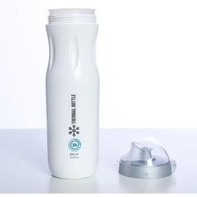 تصویر قمقمه ورزشی سفید فلاسک عایق حرارتی 450 میل دکتلون Decathlon 