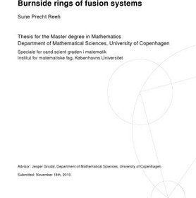 خرید و قیمت دانلود کتاب Burnside rings of fusion systems 2010 | ترب