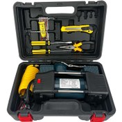 تصویر کمپرسور فندکی دو سیلندر باس مدل B-CO YT202 با باتری ۱۲ ولت 