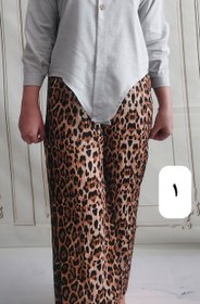 تصویر دامن شلواری پلنگی کرپ نخ - ۵ / فری مناسب ۳۸تا۴۸ 