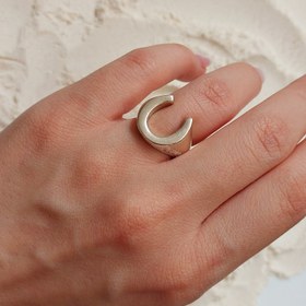 تصویر انگشتر نعل نقره A509 