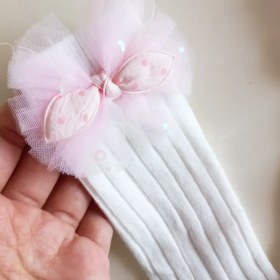 تصویر 8883-ست جوراب و هد نوزادی 