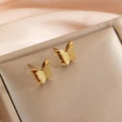 تصویر گوشواره سه بُعدی طرح طلا 