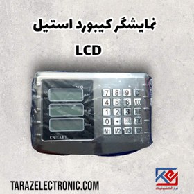 تصویر نمایشگر دکمه استیل LCD 