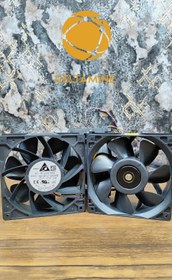 تصویر فن ماینر آکبند سایز 12*12 اورجینال برند Delta مناسب انت ماینر Fan miner 12*12 Delta