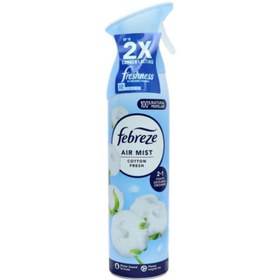 تصویر اسپری خوشبو کننده هوا فبرز (اروپایی) با رایحه پنبه تازه مدل 2X حجم 185 میل Febreze air freshener spray with fresh cotton scent, model 2X