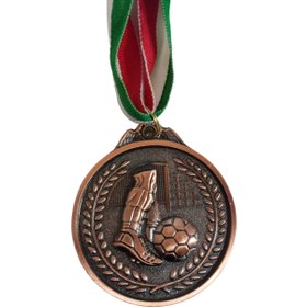 تصویر مدال قهرمانی طرح فوتبال Football design championship medal