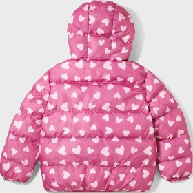 تصویر کاپشن ساده با طرح قلب برای کودکان برند june Kids Heart Printed Basic Jacket