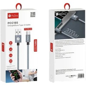 تصویر کابل تبدیل USB به USB -C پرووان مدل PCC185 کابل تبدیل کابل تایپ سی