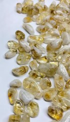 تصویر سیترین طلایی آفریقایی کیفیت درجه یک طبیعی تامبلد سنگ درمانی، 