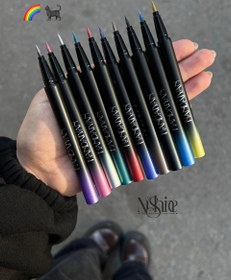 تصویر خط چشم متالیک 