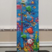 تصویر اسباب بازی چوب ماهی گیری به همراه 4 عدد ماهی رنگارنگ 