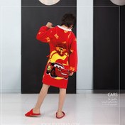 تصویر حوله مک کویین قرمز سایز 70 