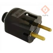 تصویر دوشاخ گرد میله برنجی کوشا نگین نور 