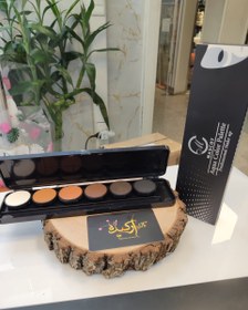 تصویر پالت سایه ابرو آکوا ماسکات ۶ رنگ 