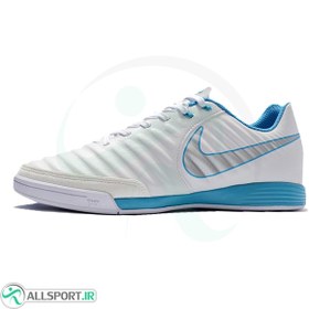 تصویر کفش فوتسال نایک تمپو طرح اصلی Nike Tiempo X Legend Vii White Blue Ic 