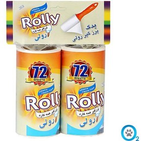 تصویر یدک پرزگیر رولی 72 برگی دوعدد در هر بسته (72-sheet-roller-lint-remover)