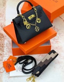 تصویر کیف زنانه هرمس hermes hermes kelly handbag epsom leather womens black