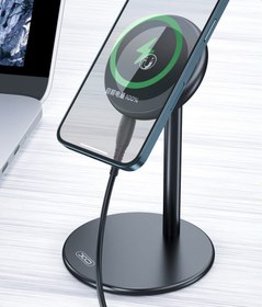 تصویر استند و شارژر وایرلس مگ سیف ایکس او XO CX007 توان 15 وات XO Magnetic Desktop Wireless Charger CX007