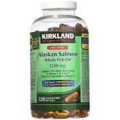 تصویر امگا۳ کرکلند فیش اویل ۱۲۰۰ mg (۳۲۰ عددی) Alaskan salmon 1200mg