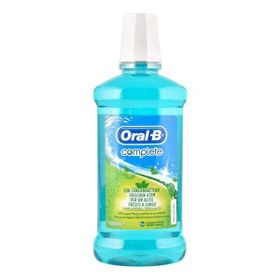 تصویر دهان شویه بدون الکل اورال بی سری Complete حجم 500 میل oral-b-mouthwash-complete-500-ml-mint