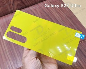 تصویر برچسب شفاف پشت گوشی Samsung Galaxy S23 Ultra Samsung Galaxy S23 Ultra Nano Tag Back Protector