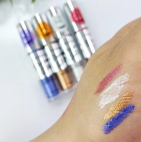 تصویر گلیتر مایع ۵ میل - آبی 