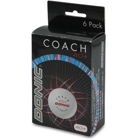 تصویر توپ پینگ پنگ مدل 40 پلاستیکی بسته 6 عددی 