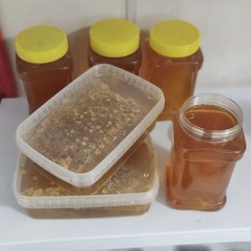 تصویر عسل دوار چند گیاه ساکارز صفر - ظرف یک کیلو 25 عددی asal dawar chand giah sakaroz sefr