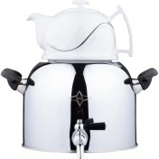 تصویر کتری رو گازی با قوری چینی پلان مدل 5180 