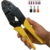 تصویر پرس دوکاره شیزومی (وایرشو زن -سرسیم زن مدل گرد-دوشاخ-کولری) Dual Function Crimping Tool for Terminals and Ferrules"