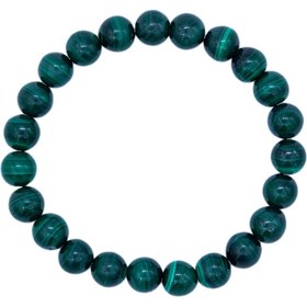 تصویر دستبند مردانه سنگ مالاکیت 