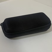 تصویر جا عینکی سخت مشکی زیپ‌دار 