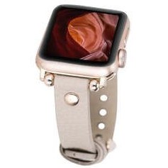 تصویر بند ساعت هوشمند چرمی APPLE WATCH SHIBDEN FERRO کرم bouletta 