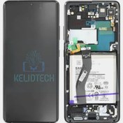 تصویر تاچ ال سی دی اورجینال با فرم سامسونگ S21 ULTRA 5G روکاری Touch and LCD Samsung galaxy S21 ULTRA 5g fabric with fram