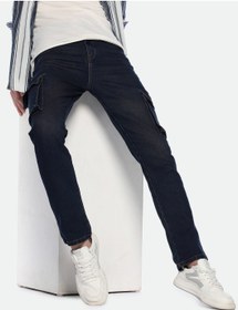 تصویر شلوار جین مردانه آبی میانه با فیت مستقیم و بسته شدن با دکمه و زیپ (Denim) برند dennis lingo Straight Fit Mid Blue Men's Jeans with Button & Zip Closure (Denim)